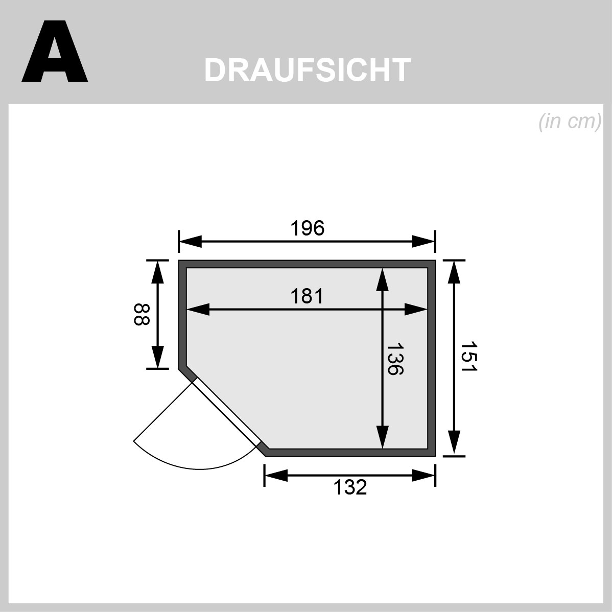 Karibu Plug & Play Sauna Saja - 151x196 cm, 68 mm Systemsauna | Energiespartür | Bio PnP-Ofen