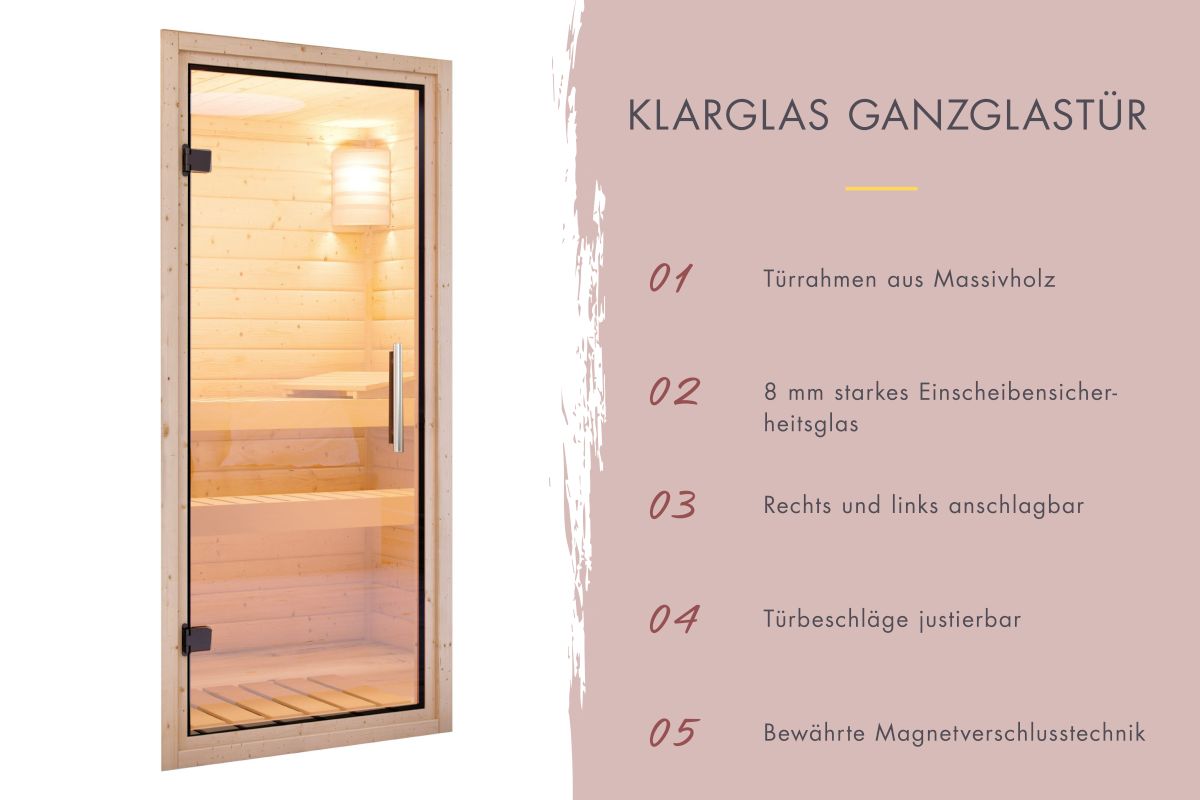 Tür Klarglas