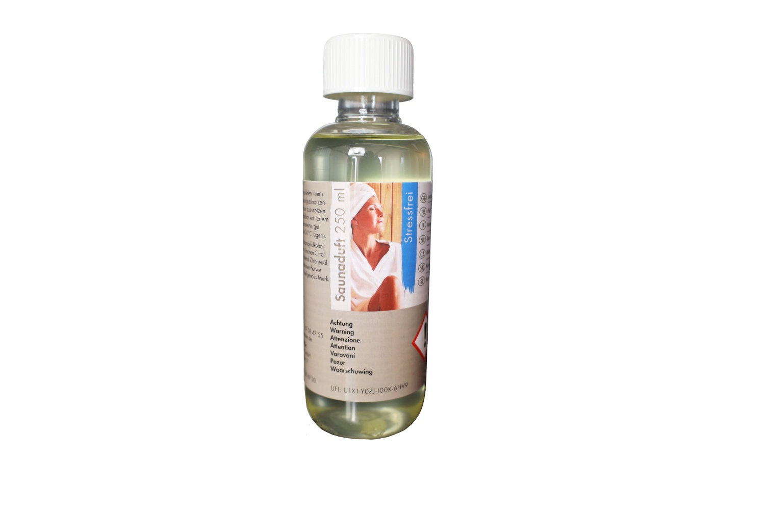 Sauna Aufgusskonzentrat 250 ml, Stressfrei (Limette/Papaya/Zitrone)