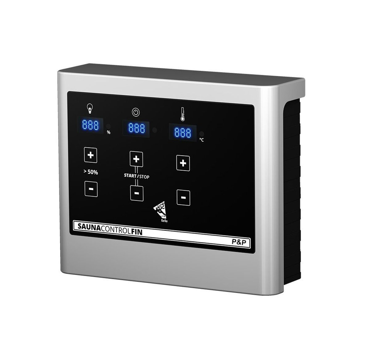 Plug & Play Saunaofen finnisch 3,6 kW mit Steuergerät EASY, Karibu