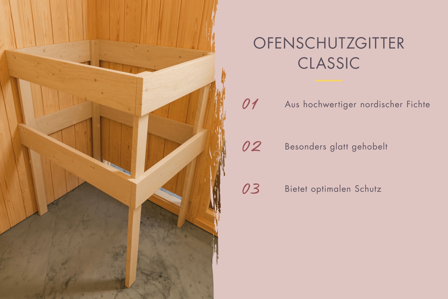 Karibu Sauna Amelia 2 - 196x196 cm, 68 mm Systemsauna | ohne Ofen