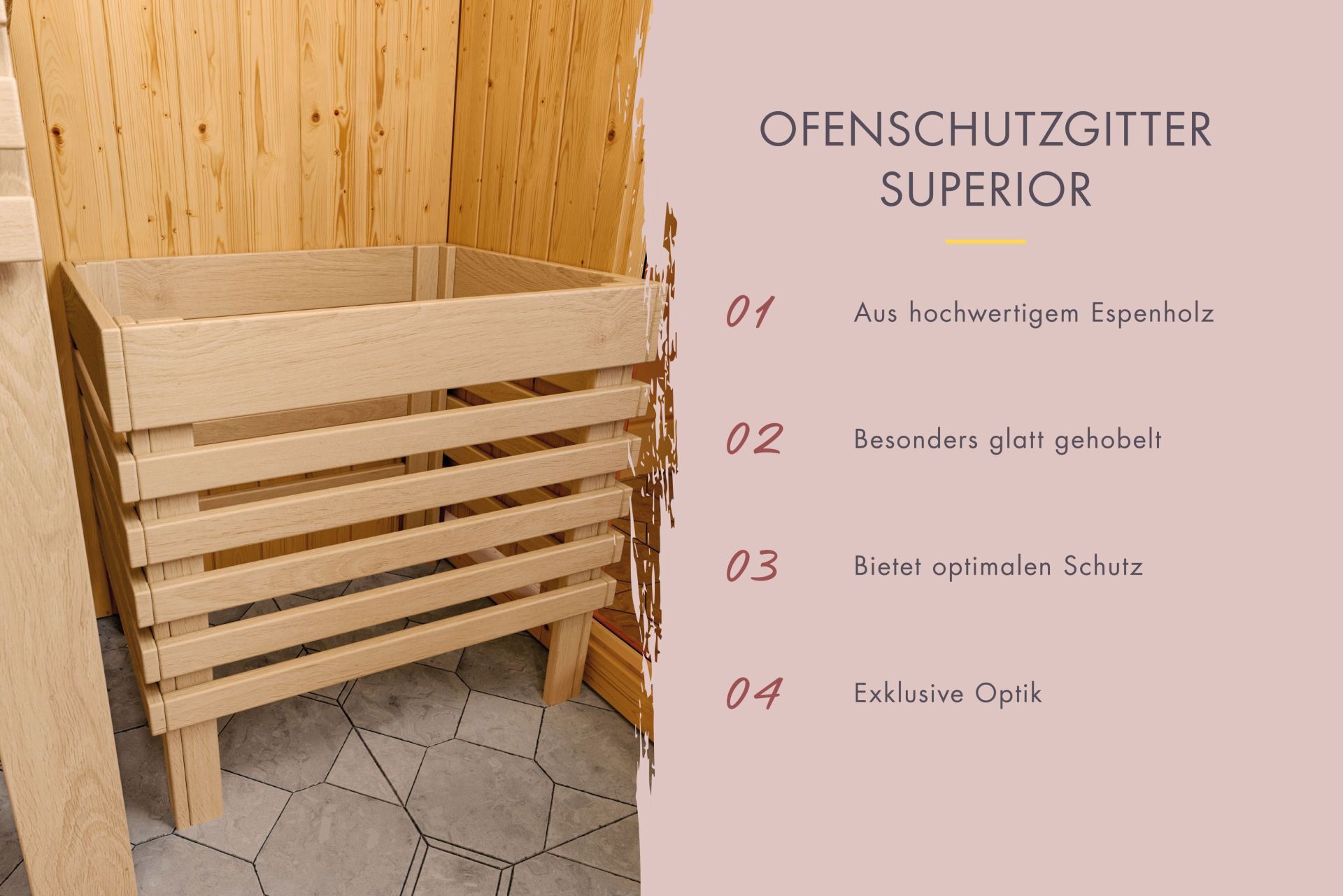 Karibu Sauna Askja - 216x234 cm, 68 mm Systemsauna | ohne Ofen