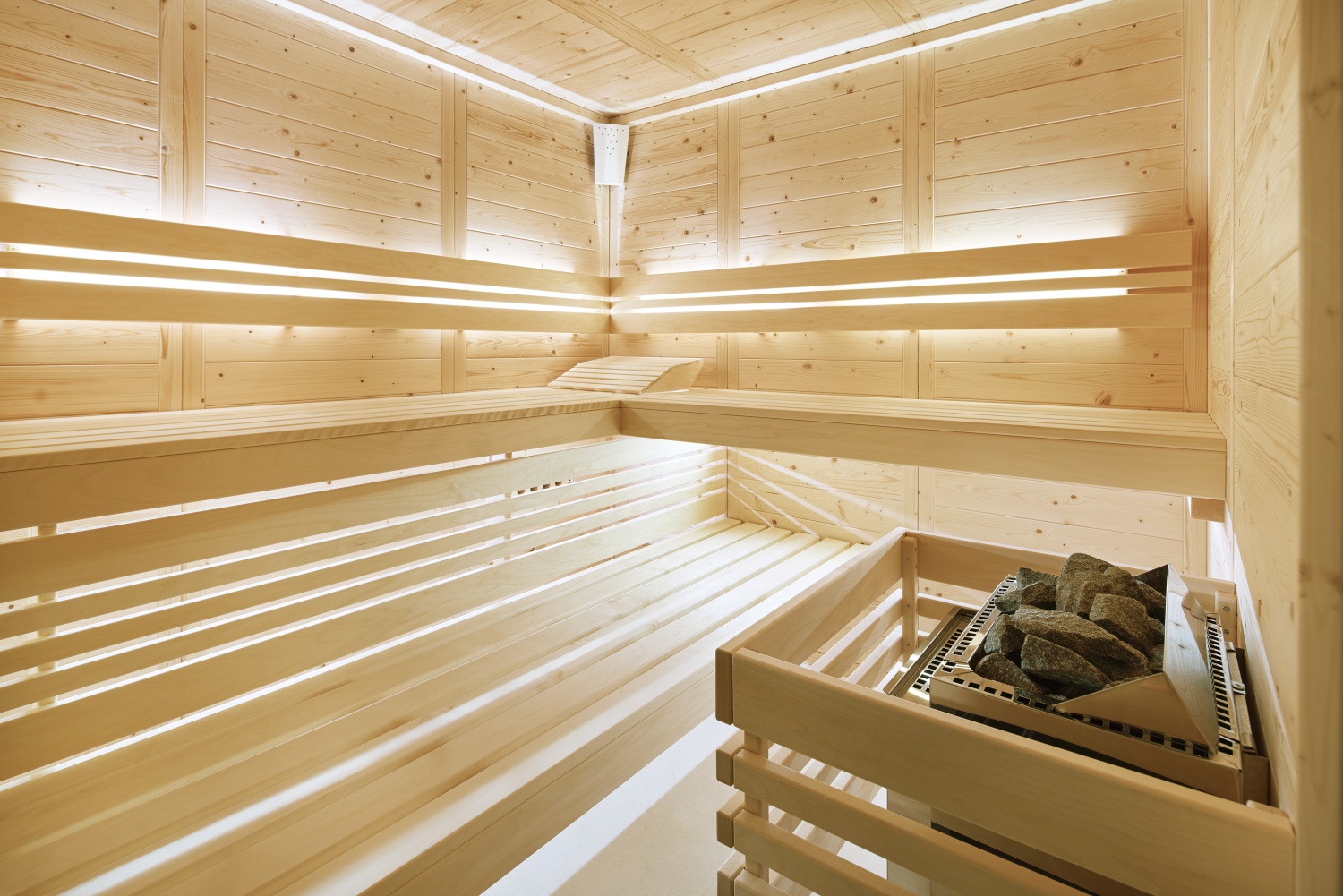 Infraworld Sauna Urban 164 gerade - 211x164 cm, 40 mm Blockbohlensauna