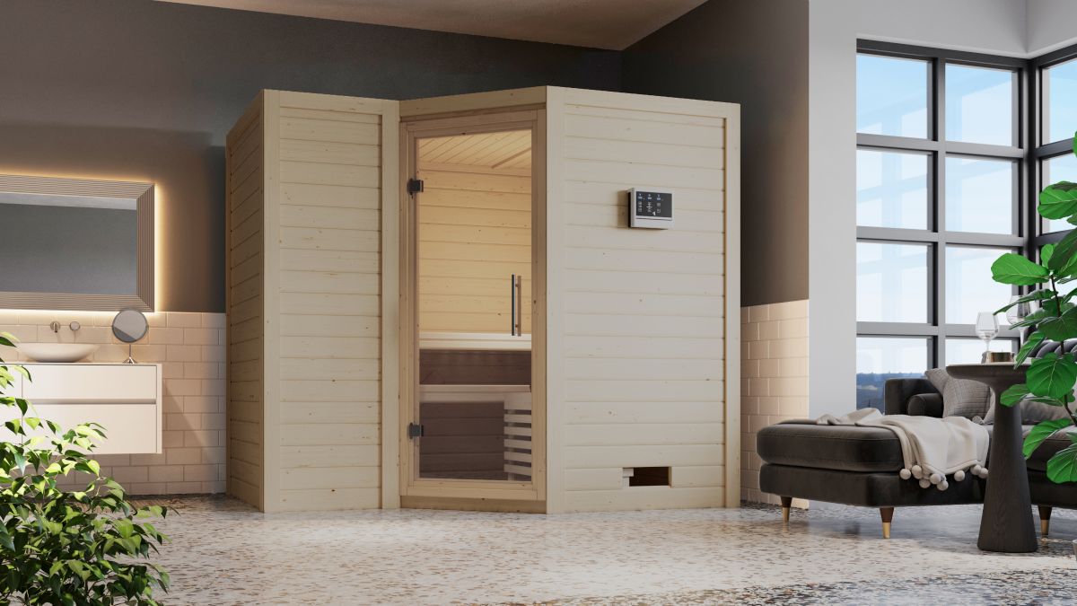 Karibu Sauna Sahib 2 - 236x184 cm, 38 mm "Comfort"